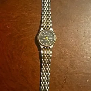 Vintage Mathey-Tissot Ladies Watch, Quart, Gold & Silvertone, Time & Date Mathey Tissot Ladies Vintage 10K Gold Filled Swiss Made  main image 3
